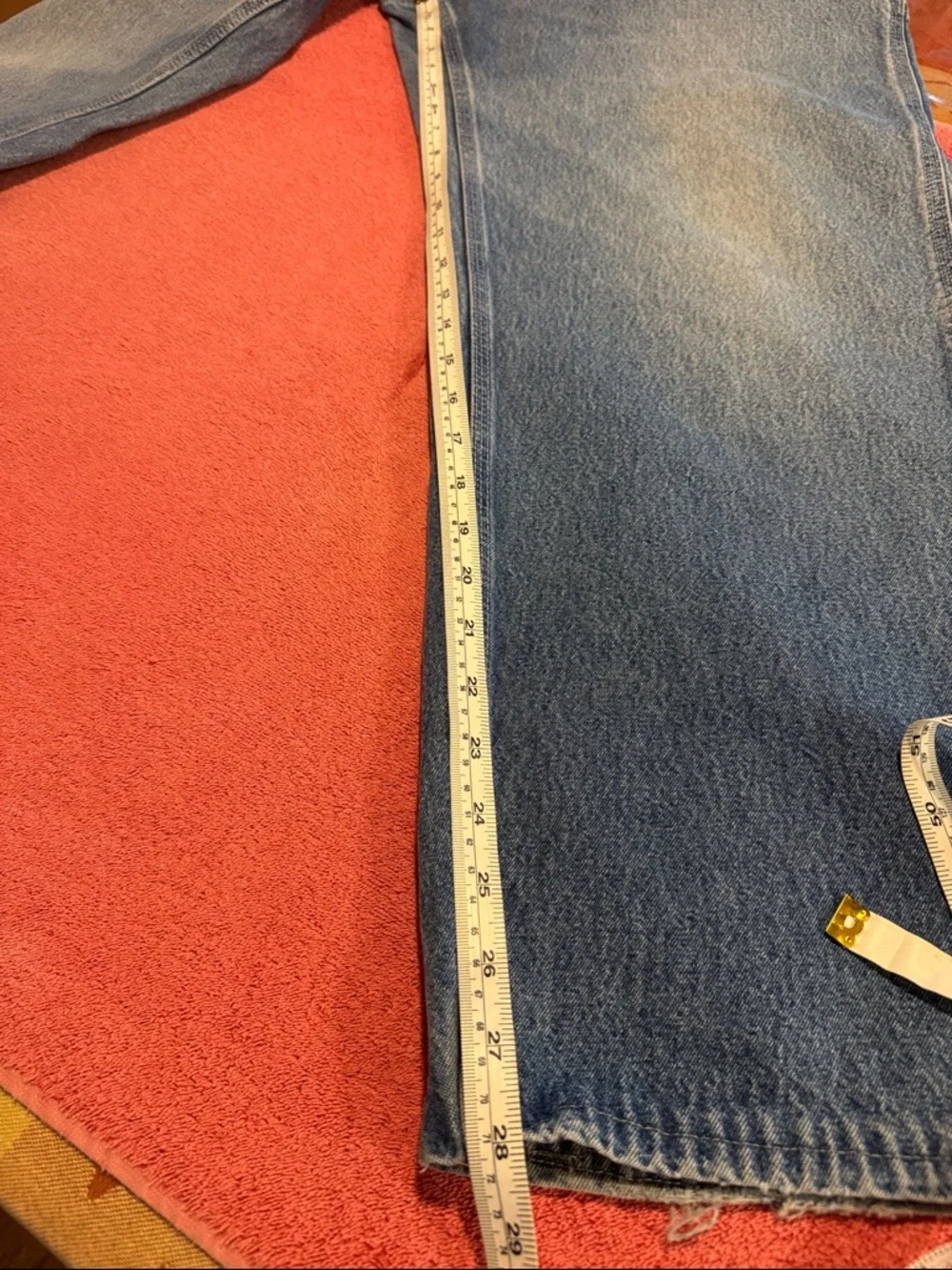 Carhartt Men's Relaxed Light Blue Denim Jeans - Picture 7 of 13